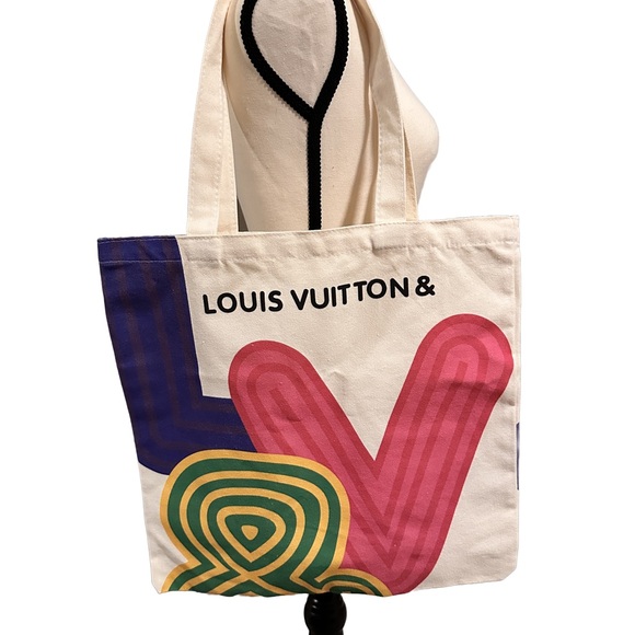 NEW Louis Vuitton Canvas Tote Bag🩷 Limited Edition Shenzhen Exhibition 2 sided - Picture 5 of 12